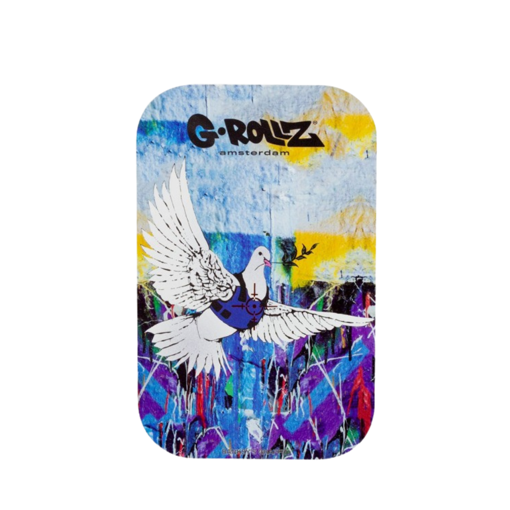 G-Rollz Banksy's Graffiti 'Bulletproof Dove' Magnetic Premium Tray Cover - Medium