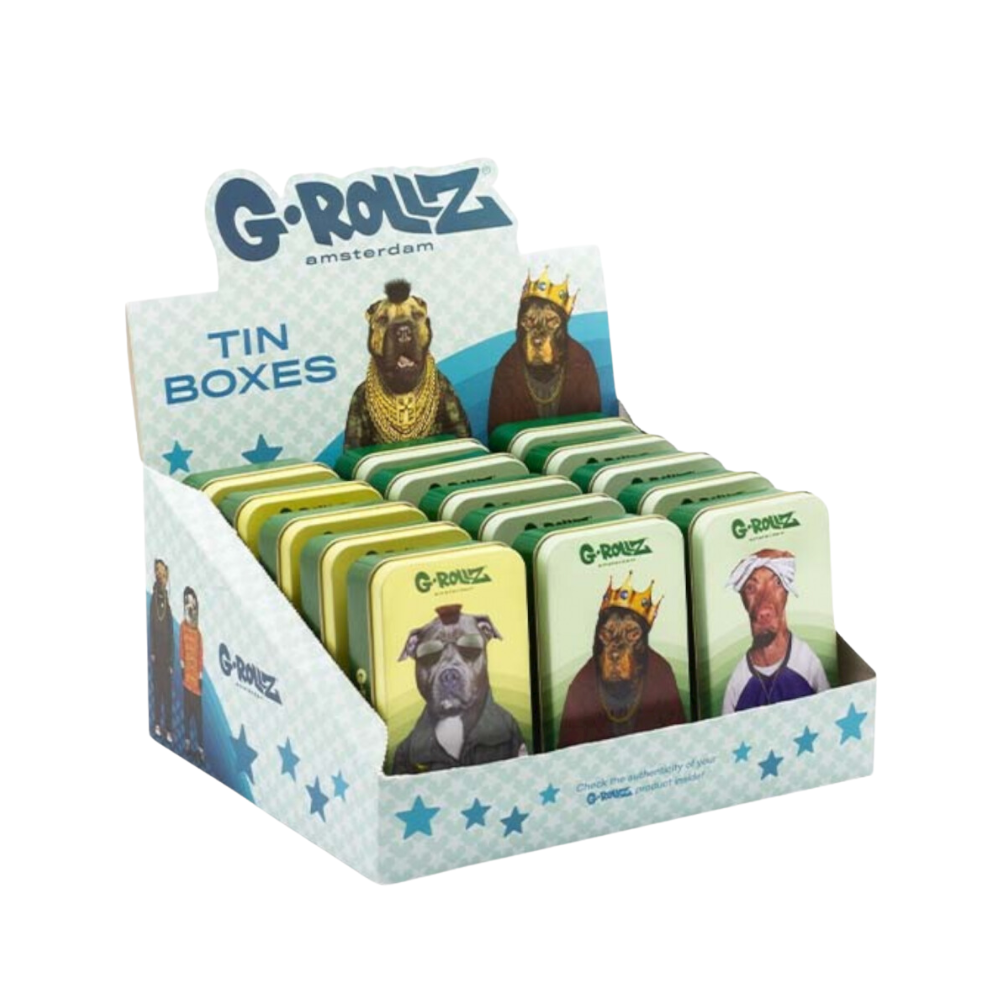 G-Rollz 'Pets Rock' Medium Metal Storage Boxes - 15ct