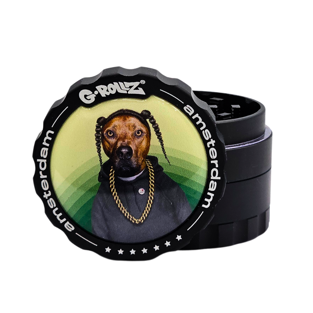 G-Rollz Pets Rock 'Rap' 53mm 4pc Metal Grinder - 6ct