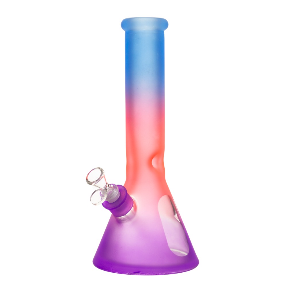 12" 7mm Iridescent Glass Bong w/ Gift Box