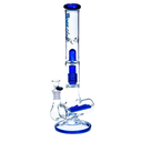 16" Hoss Glass Triple Inline Stemless to Grid Percolator