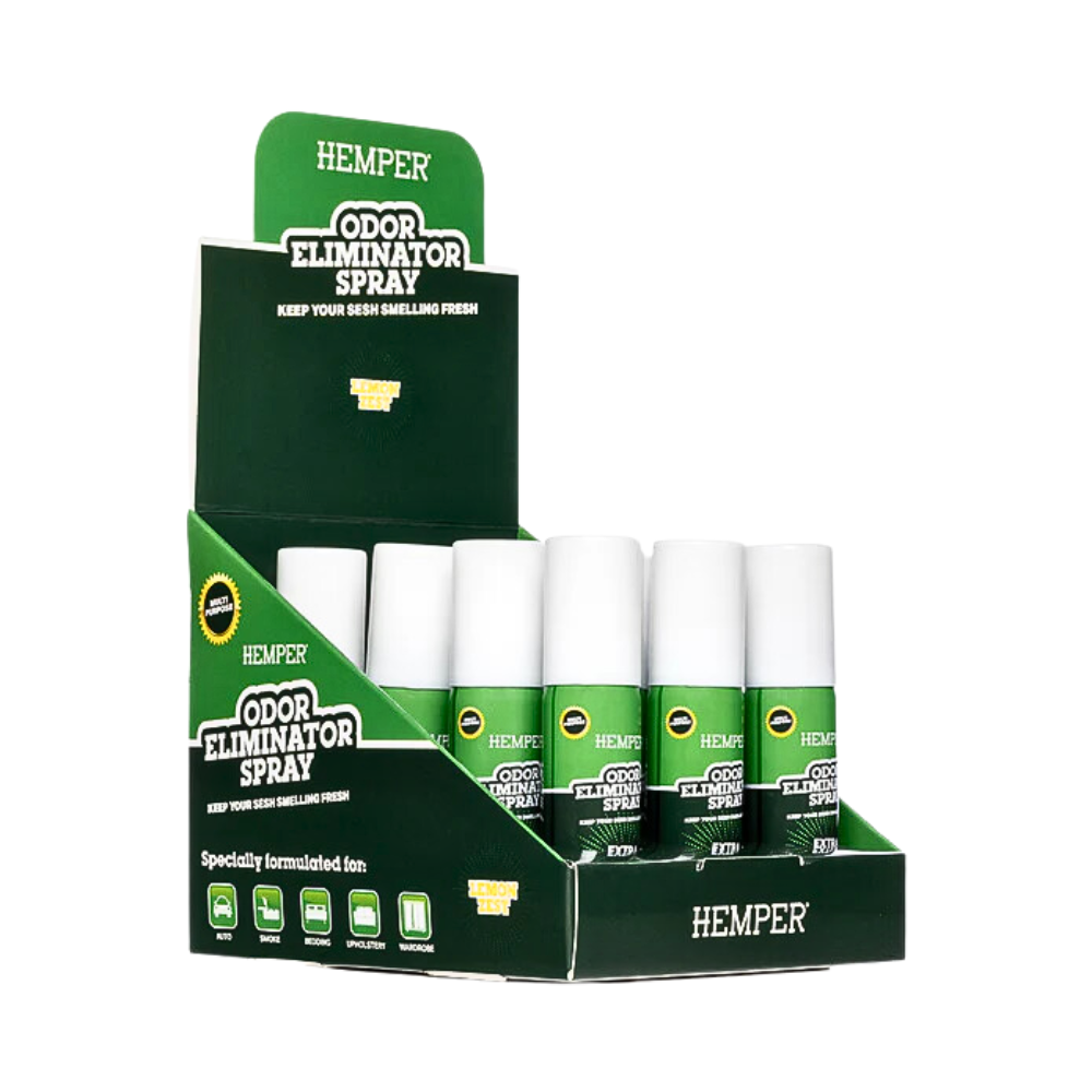 Hemper Odor Eliminator Spray Display - 12ct