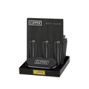 Clipper Classic Large Black Matte Lighters - 12ct