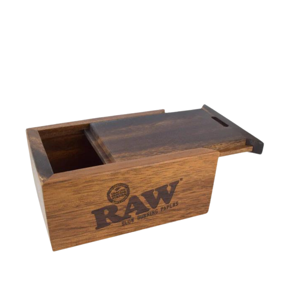 Raw Wooden Slide Box - Small