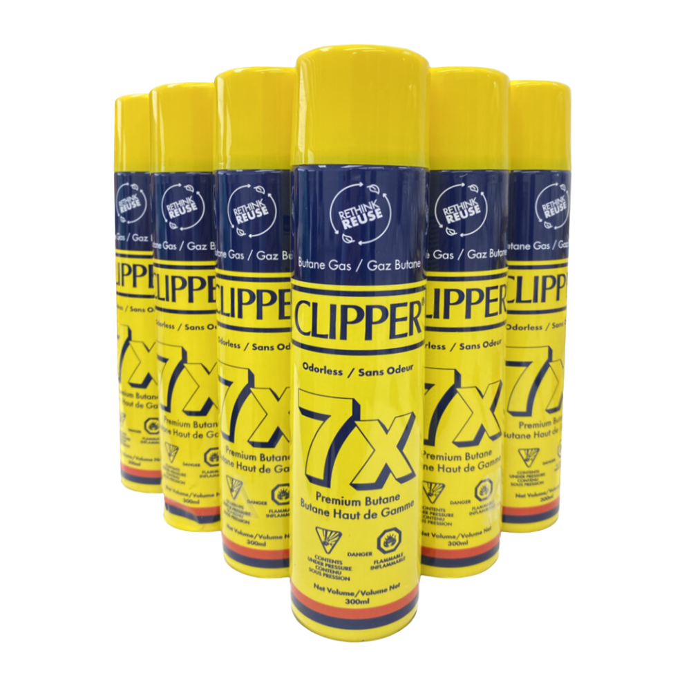 Clipper 7X Premium Butane 300ml - 12ct