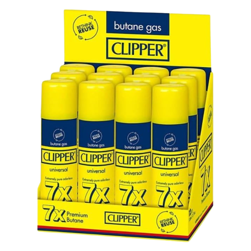 Clipper 7X Premium Butane 300ml - 12ct