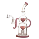 10" 5mm Arsenal Dual Heart Dab Rig