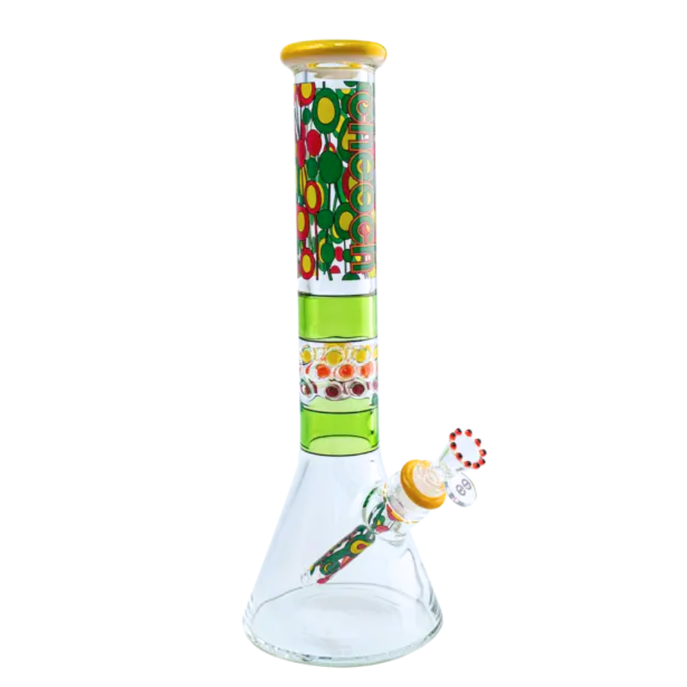 15” Cheech Rainbow Burst Beaker