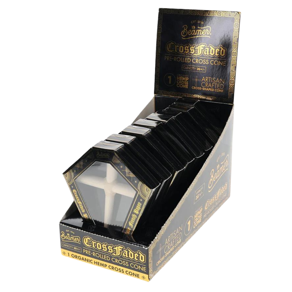 Beamer CrossFaded Pre-Rolled Cross-Shaped Cones - 8ct