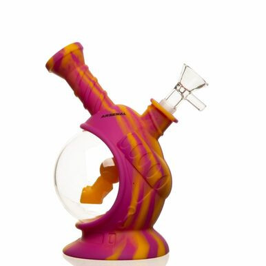 8" Space Capsule Silicone Dab Rig - Assorted Colors