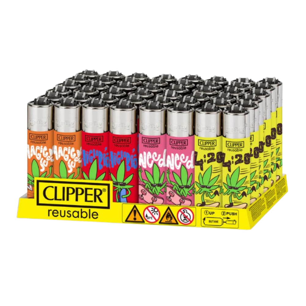 Clipper Weed Bros Lighters - 48ct