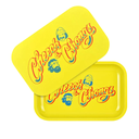 Pulsar X Cheech & Chong Yellow Mini Metal Rolling Tray w/ Lid - Medium