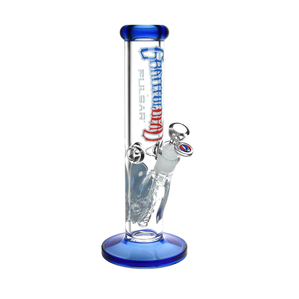 11.75" Pulsar X Grateful Dead Space Your Face Straight Tube Bong