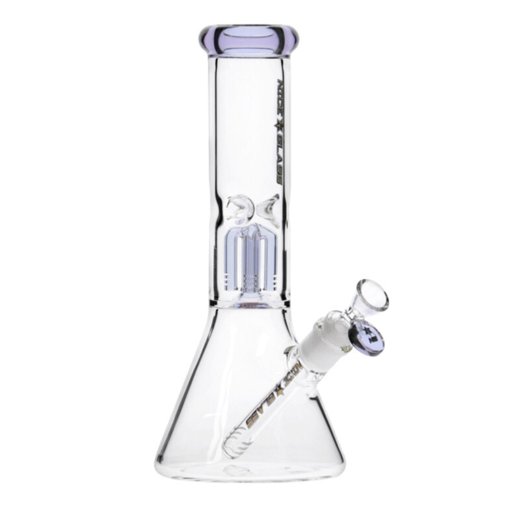 11" Nice Glass 4-Arm Mini Perc Beaker