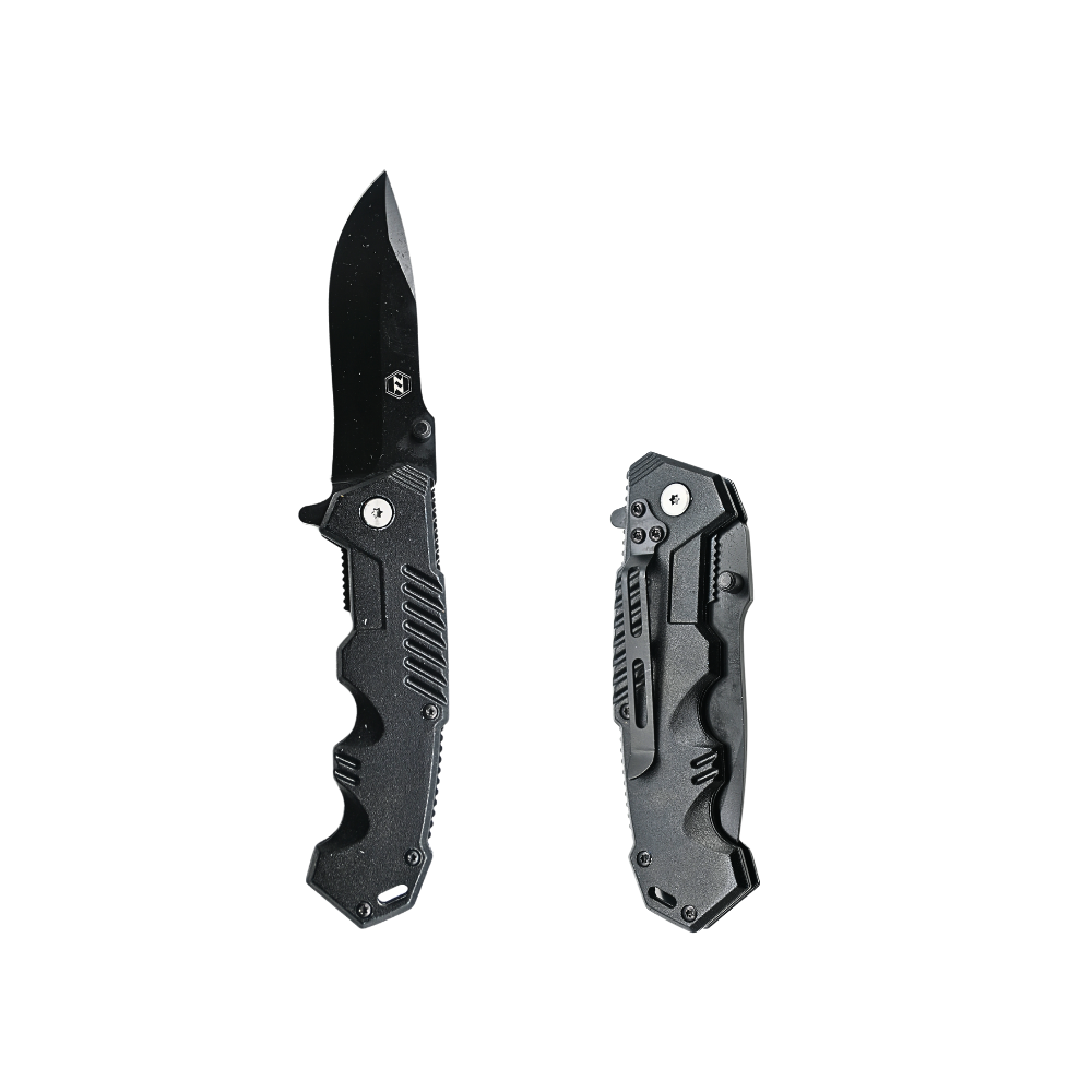 Ozzuni Stainless Steel Black Forge Foldable Pocket Knife