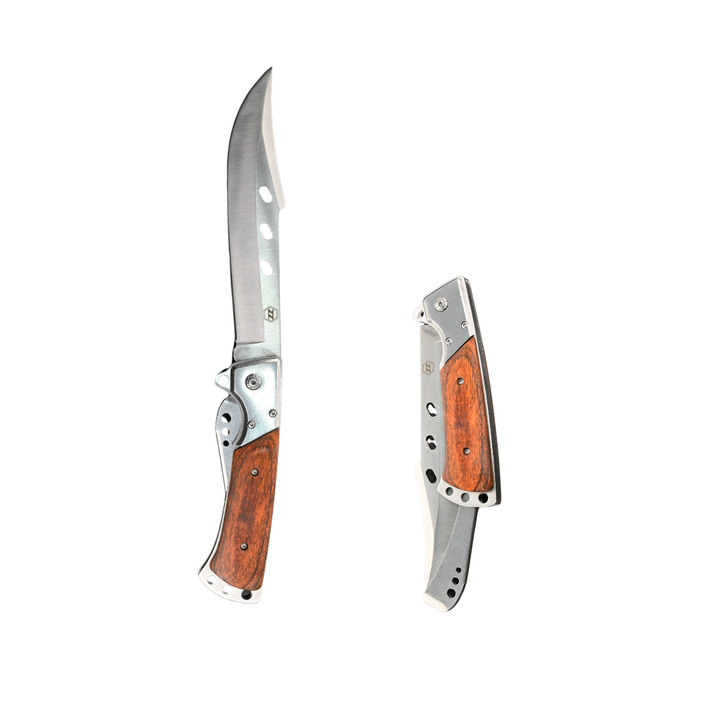 Ozzuni Stainless Steel Timberwolf Foldable Knife