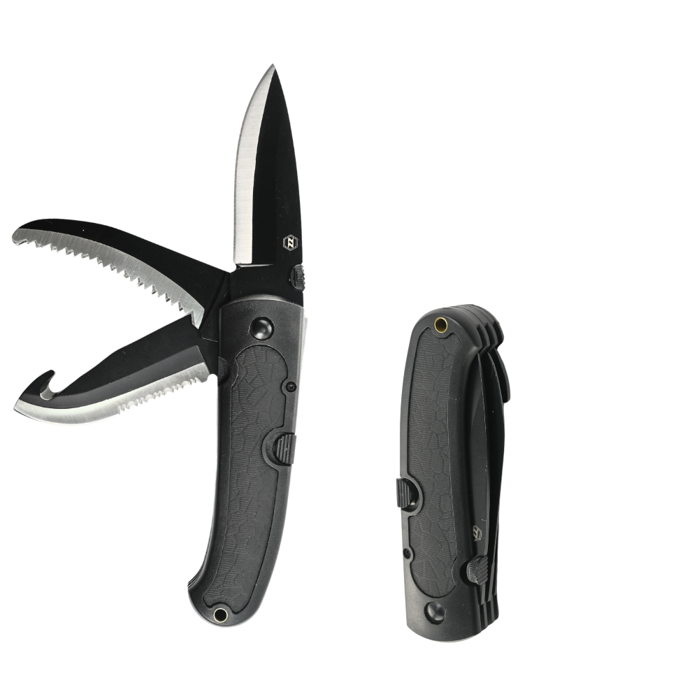 Ozzuni Stainless Steel 3 in 1 Foldable Pocket Knife