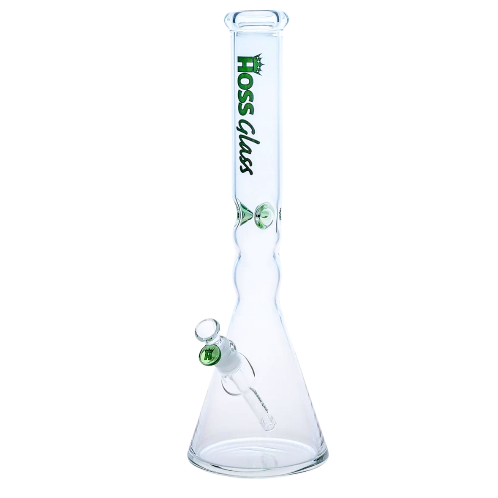 18" 5mm Hoss Glass Pinched Beaker