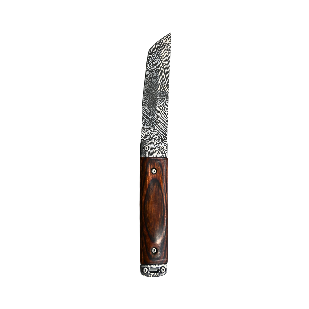 Ozzuni Carved Edge Fixed Blade Knife