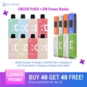 [ON] (Bundle) Elf Bar EW25K Disposable Pods and Battery - 8 Flavors + 8 Power Banks