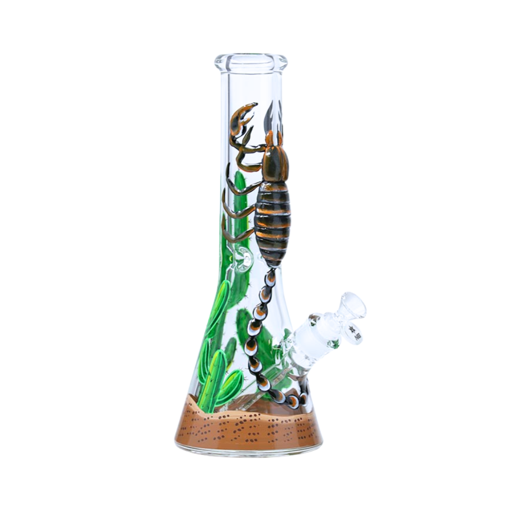 12.5" Nice Glass 3D-Wrap Scorpion Beaker