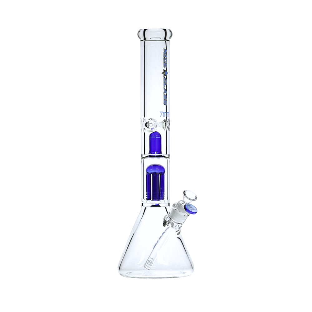 18" Nice Glass 6-Arm Perc & Splash Guard Beaker