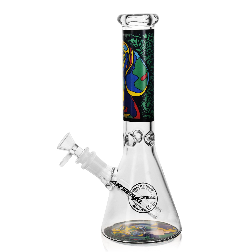 10" 5mm Arsenal Picasso's Spirit Glass Bong