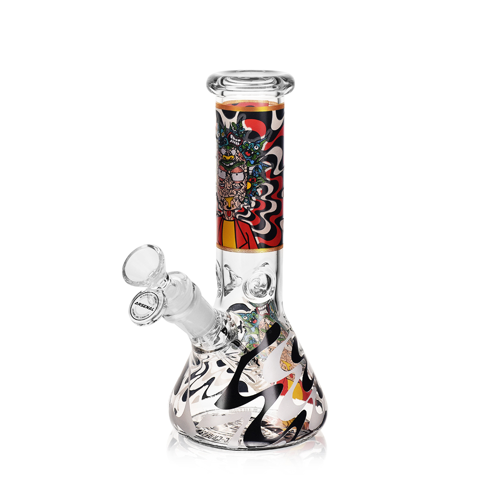 8" Arsenal Cosmic Chaos Glass Bong