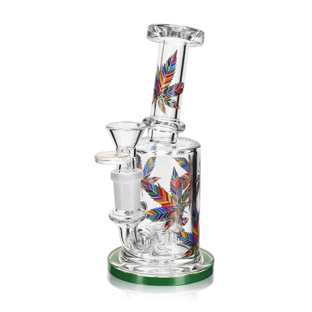 6" Arsenal Rainbow Leaf Glass Rig