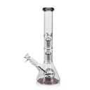 12" Arsenal Double-Perc Glass Bong