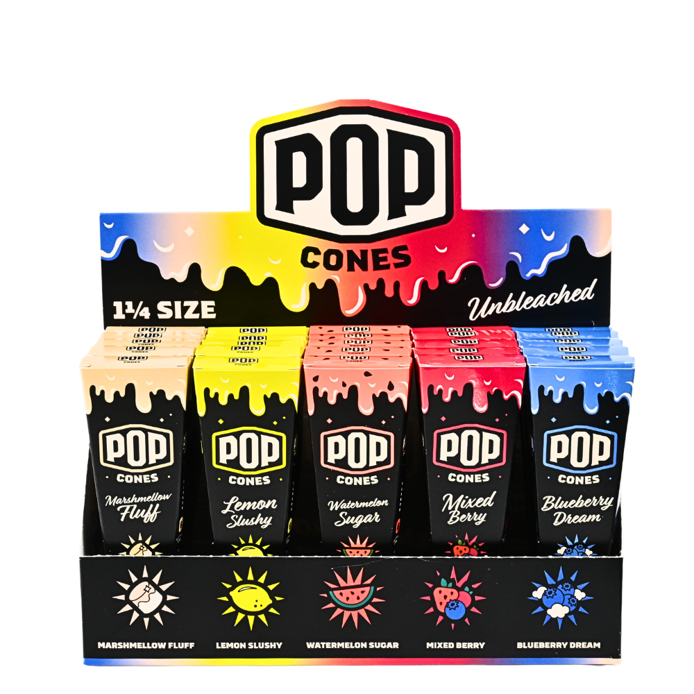 Pop Cones 11/4 Unbleached Variety Pack 2.0 Pre-rolled Cones - 25ct