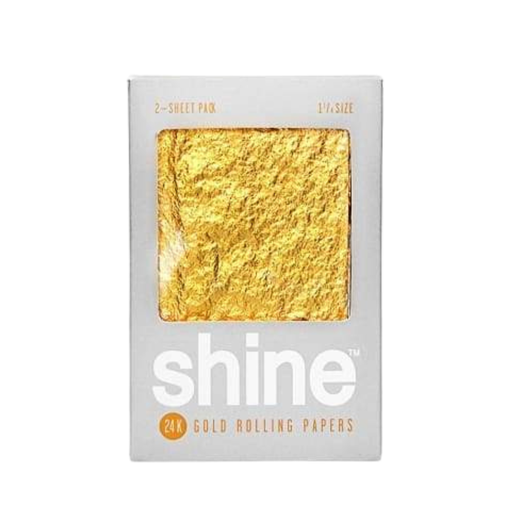 Shine 24K Gold 11/4 Rolling Papers -2ct