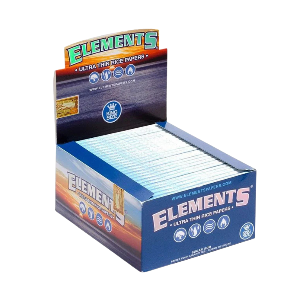 Elements Rice KS Regular (Not Slim) Rolling Papers - 50ct