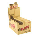 RAW Classic Connoisseur Single Wide Rolling Papers and Tips - 24ct