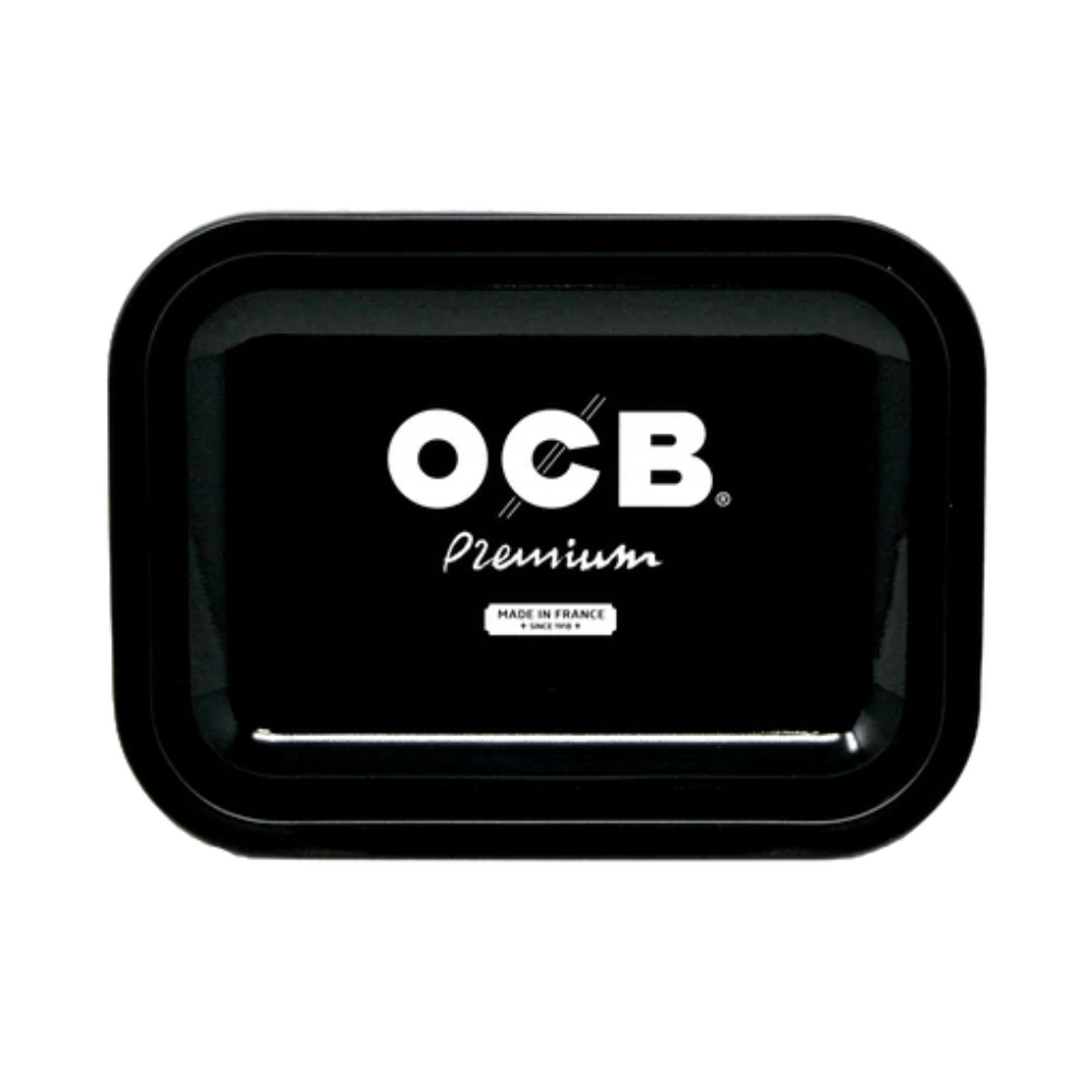 OCB Black Premium Metal Rolling Tray - Small