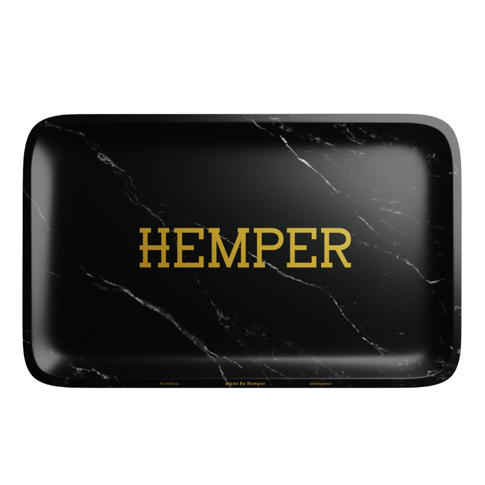 Hemper Luxe Marble Black Rolling Tray