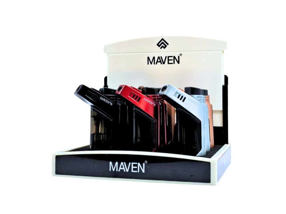 Maven Uno Jet Flame Torch Lighters - 9ct