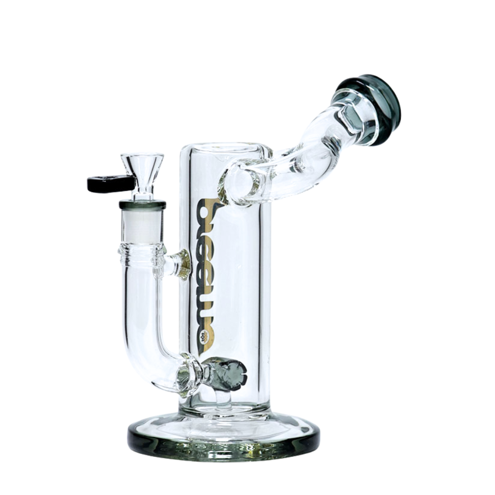 8" Preemo Glass Curved Neck Barrel Perc Bubbler