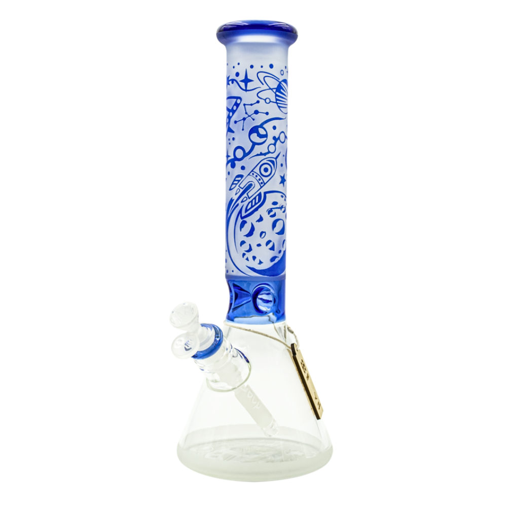 14" Cheech Spaceship Sandblast Beaker