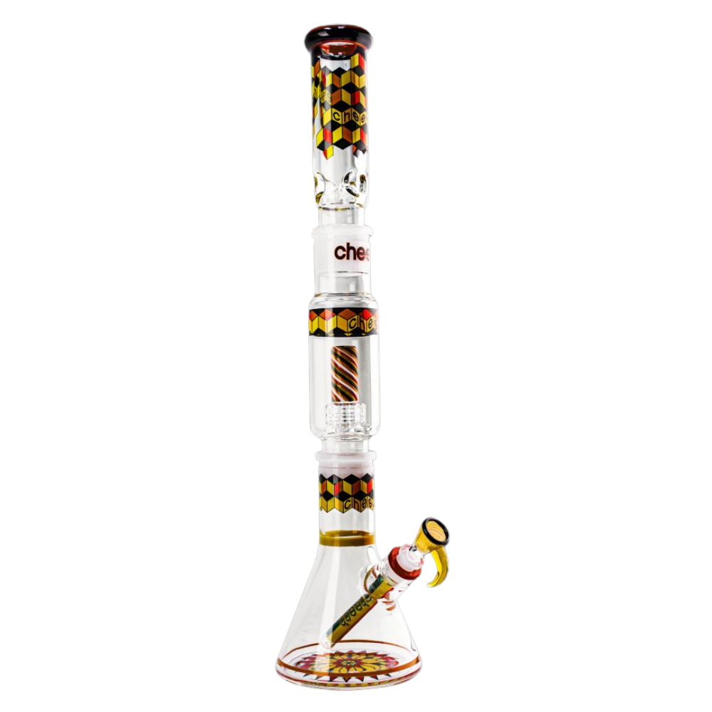 23" Cheech Geometric Pattern 3Pcs Build A Bong Set