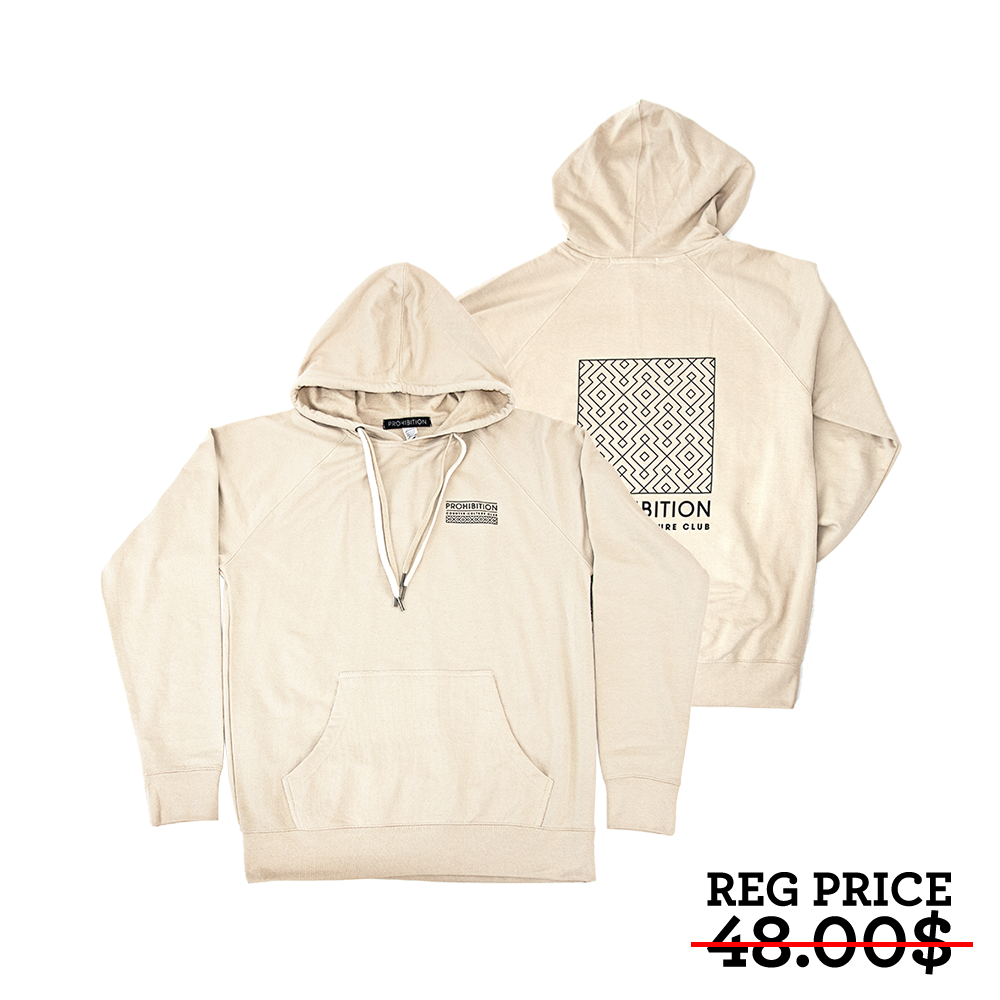 Prohibition - Pattern Hoodie - Sand