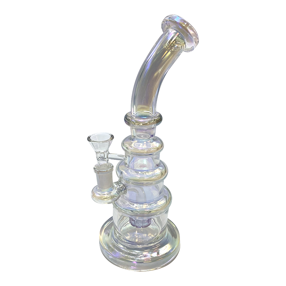 Glass Bong - 5mm W/shower Perc - 10" - Asst Colours (q10)