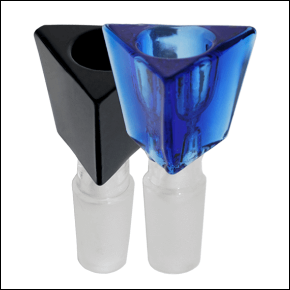 Glass Bowl - Triangle - Asst Colours