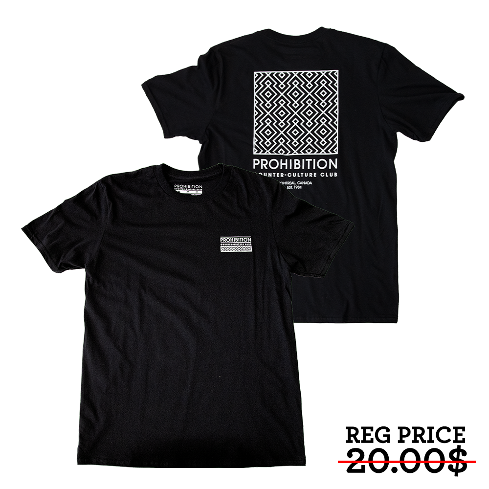 Prohibition - Pattern Tee - Black