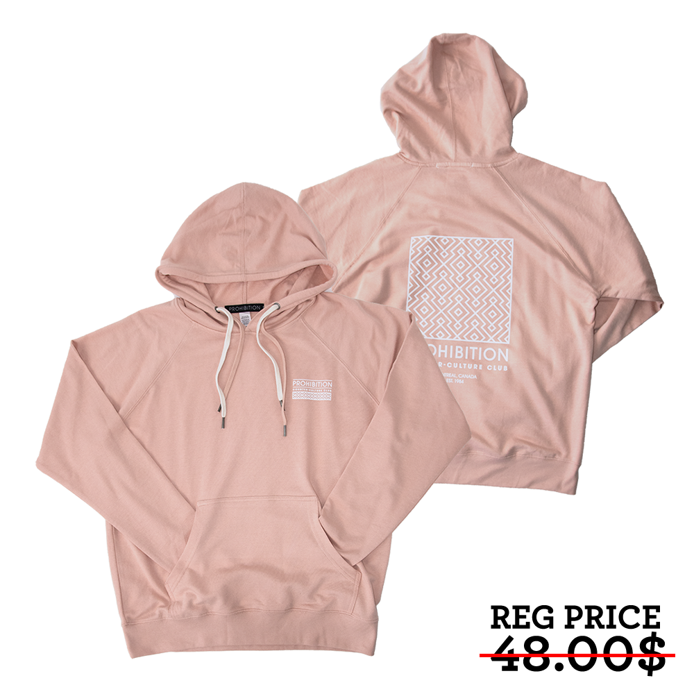 Prohibition - Pattern Hoodie - Pink