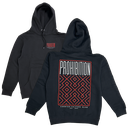 Prohibition - Pattern Hoodie - Black & Red