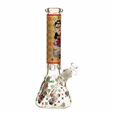 [MB 762] 14" 7mm Flunkies Glass Bong