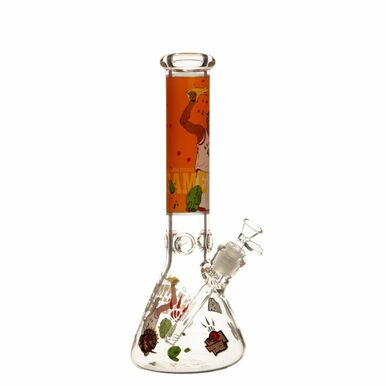 [MB764] 14" 7mm Hoops Glass Beaker