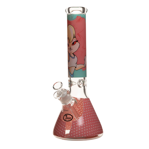 [NB-1407-PRGB] 14" 7mm Quirky Bunny Bong