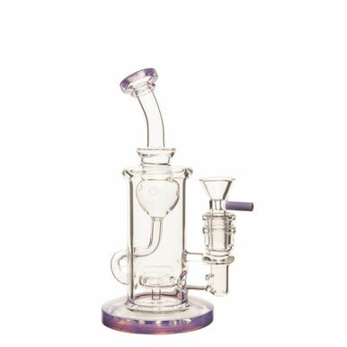 [RO 1327] 8" 5mm Ming Swirl Glass Rig